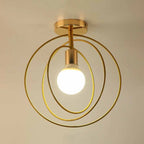 Creative Iron LED Semi Flush Lamp Fixture for Indoor Lighting