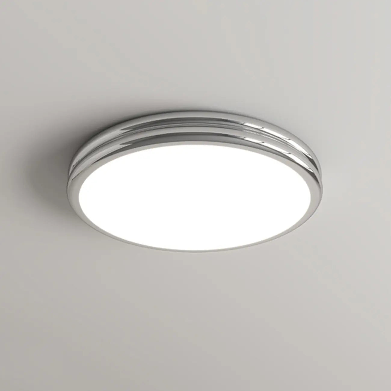 Double-Layer Round Flush Mount Ceiling Light for Living Room