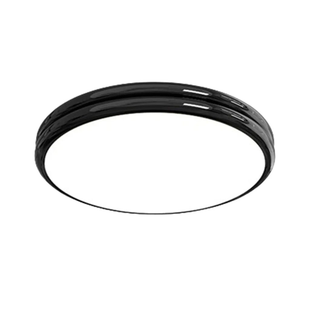Double-Layer Round Flush Mount Ceiling Light for Living Room