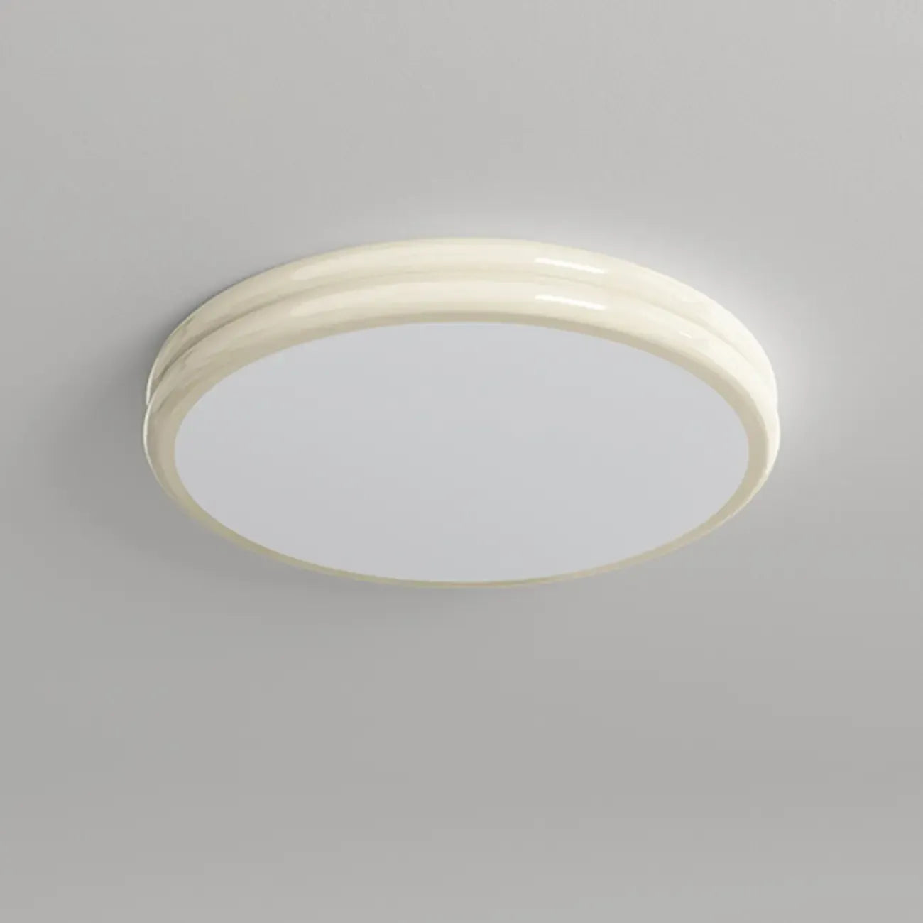 Double-Layer Round Flush Mount Ceiling Light for Living Room