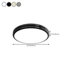Double-Layer Round Flush Mount Ceiling Light for Living Room