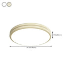 Double-Layer Round Flush Mount Ceiling Light for Living Room
