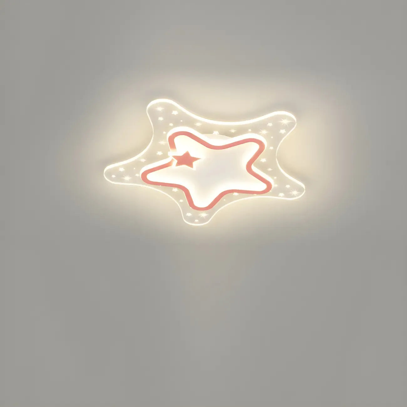 Dimmable Star LED Flush Ceiling Light for Kids Bedroom Decor