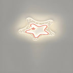 Dimmable Star LED Flush Ceiling Light for Kids Bedroom Decor
