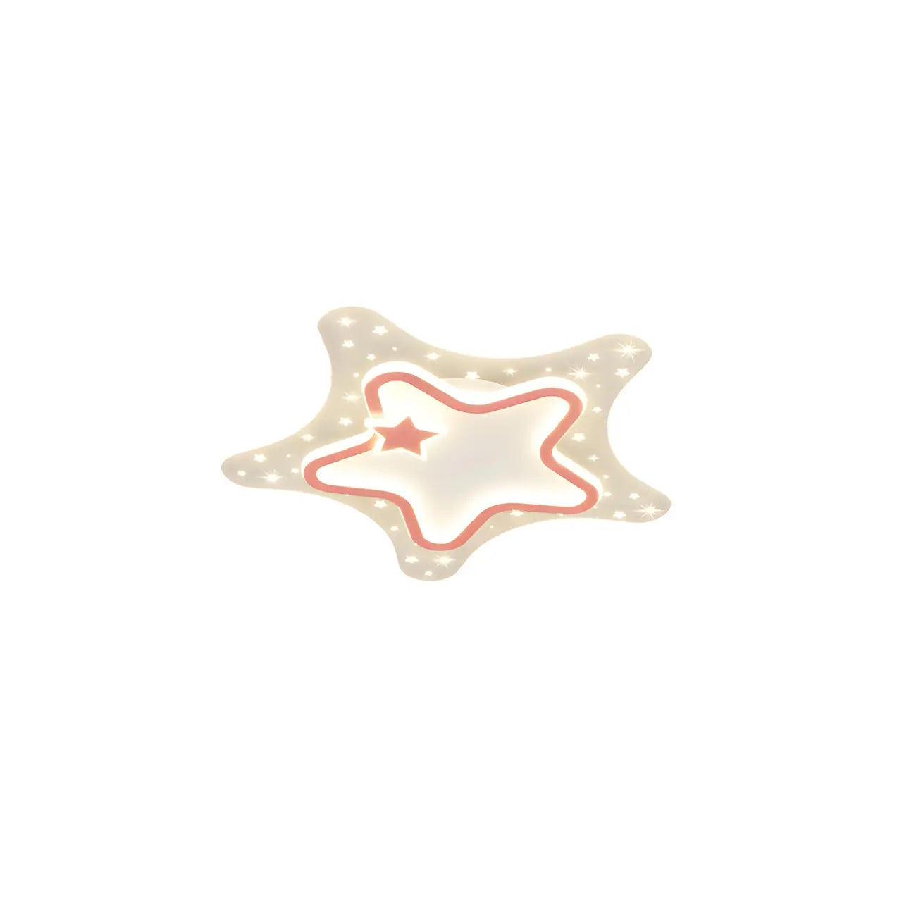 Dimmable Star LED Flush Ceiling Light for Kids Bedroom Decor