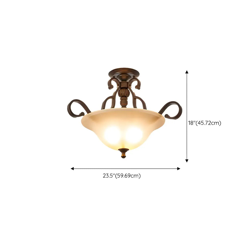 Contemporary 3-Light Ceiling Lamp for Living Room Decor