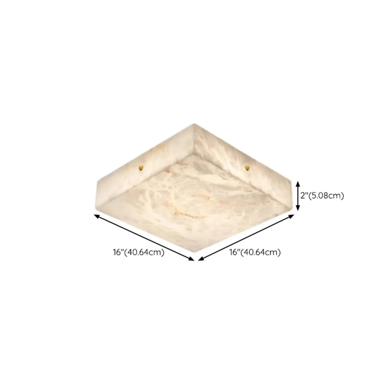 Dimmable Square Flush Mount Ceiling Light for Bedroom Use