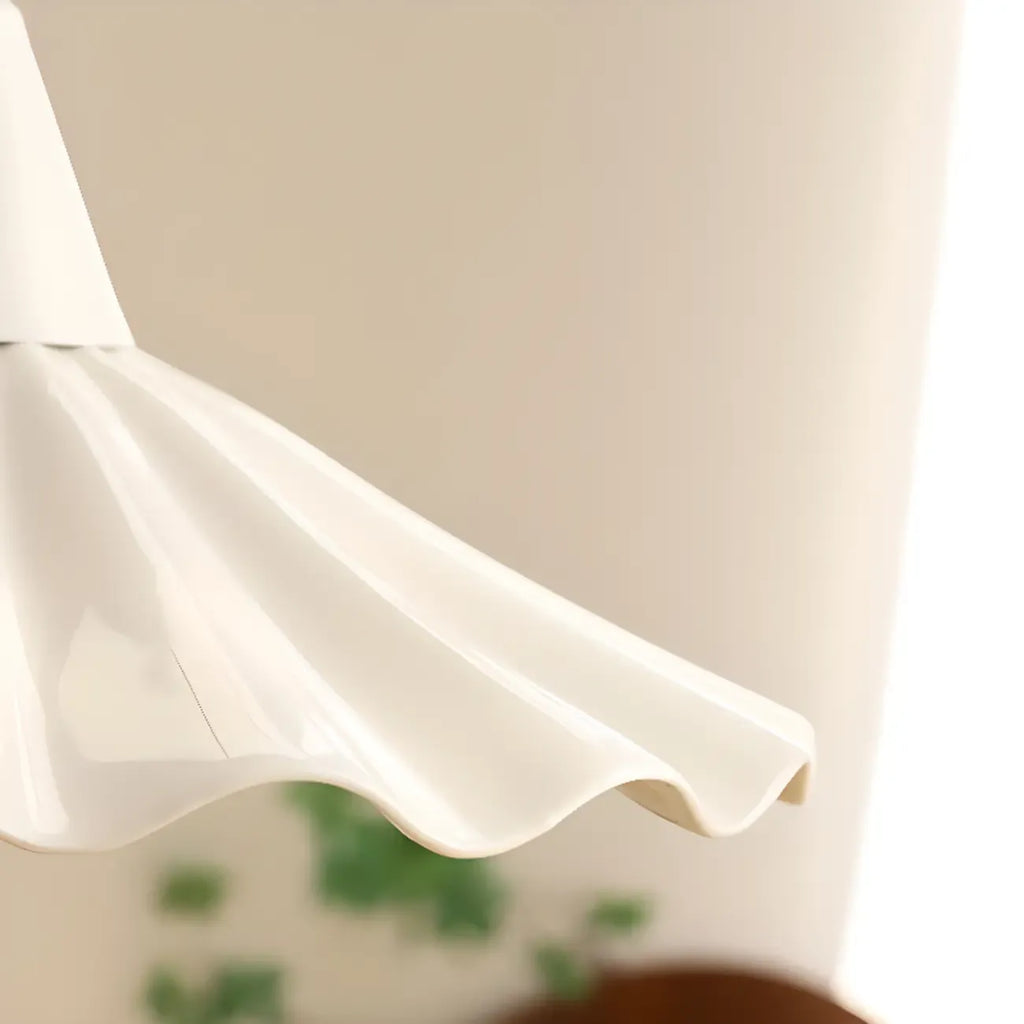 Classic Ceramic Umbrella-Shaped Pendant Light for Living Room