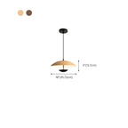 Designer Solid Wood Dome Pendant Light for Dining Room