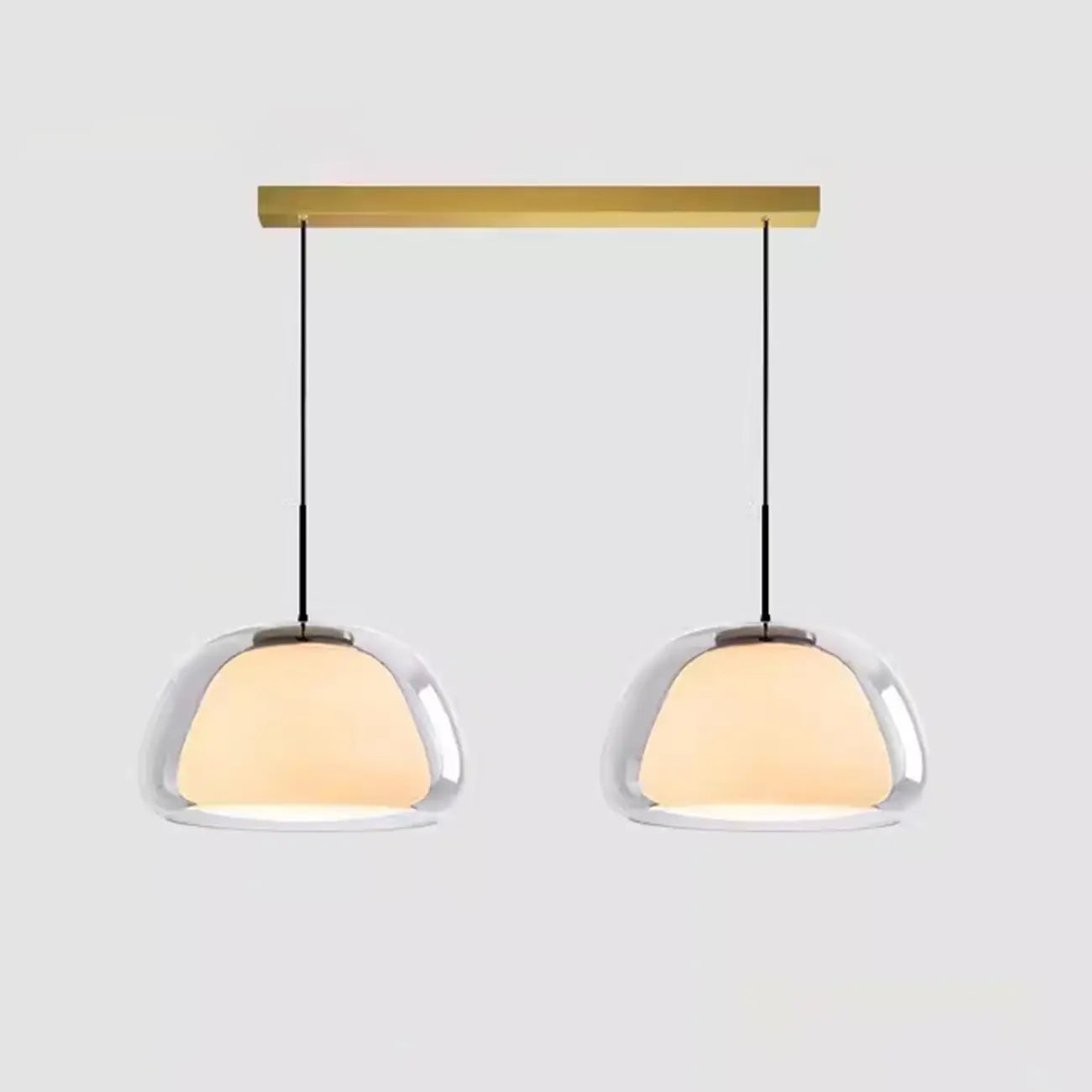 Elegant Designer LED Milk Glass Jelly Pendant Light