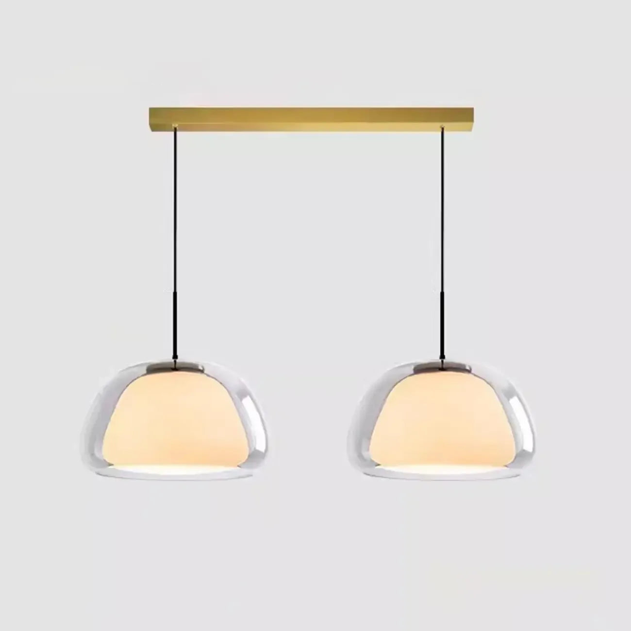 Elegant Designer LED Milk Glass Jelly Pendant Light