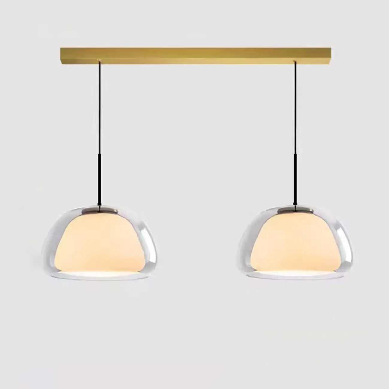 Elegant Designer LED Milk Glass Jelly Pendant Light