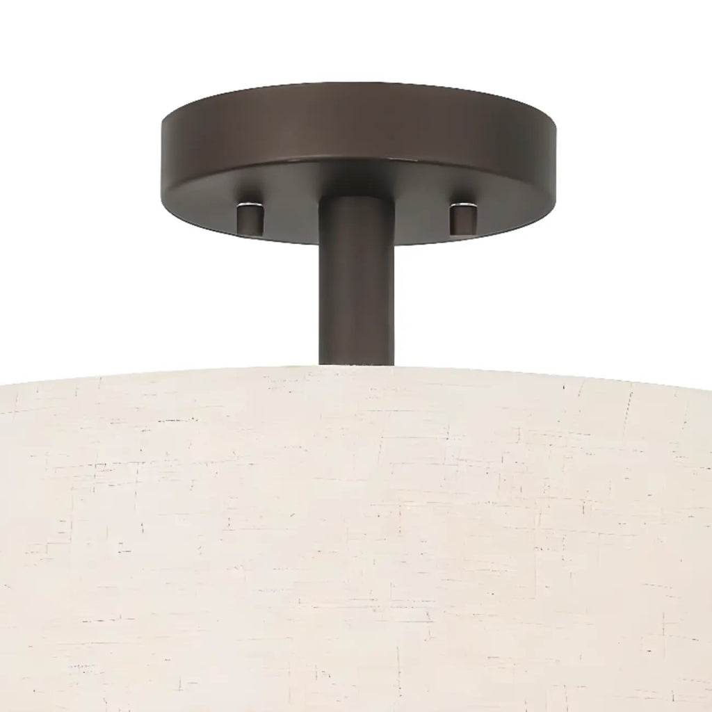 2-Tier Cylinder Fabric Ceiling Light for Modern Living Room