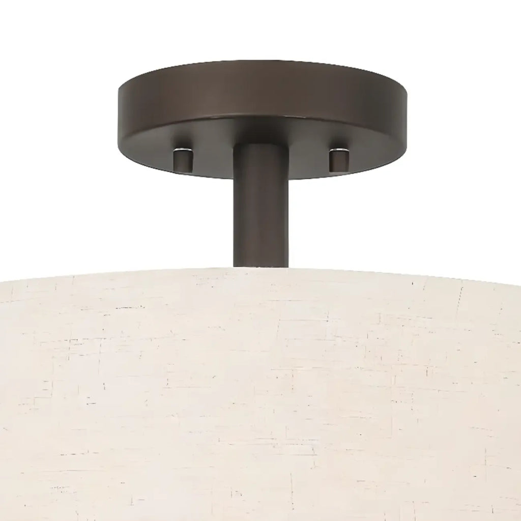 2-Tier Cylinder Fabric Ceiling Light for Modern Living Room