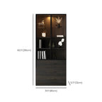 Black Glass Doors Wood Large Display Cabinet with Drawers