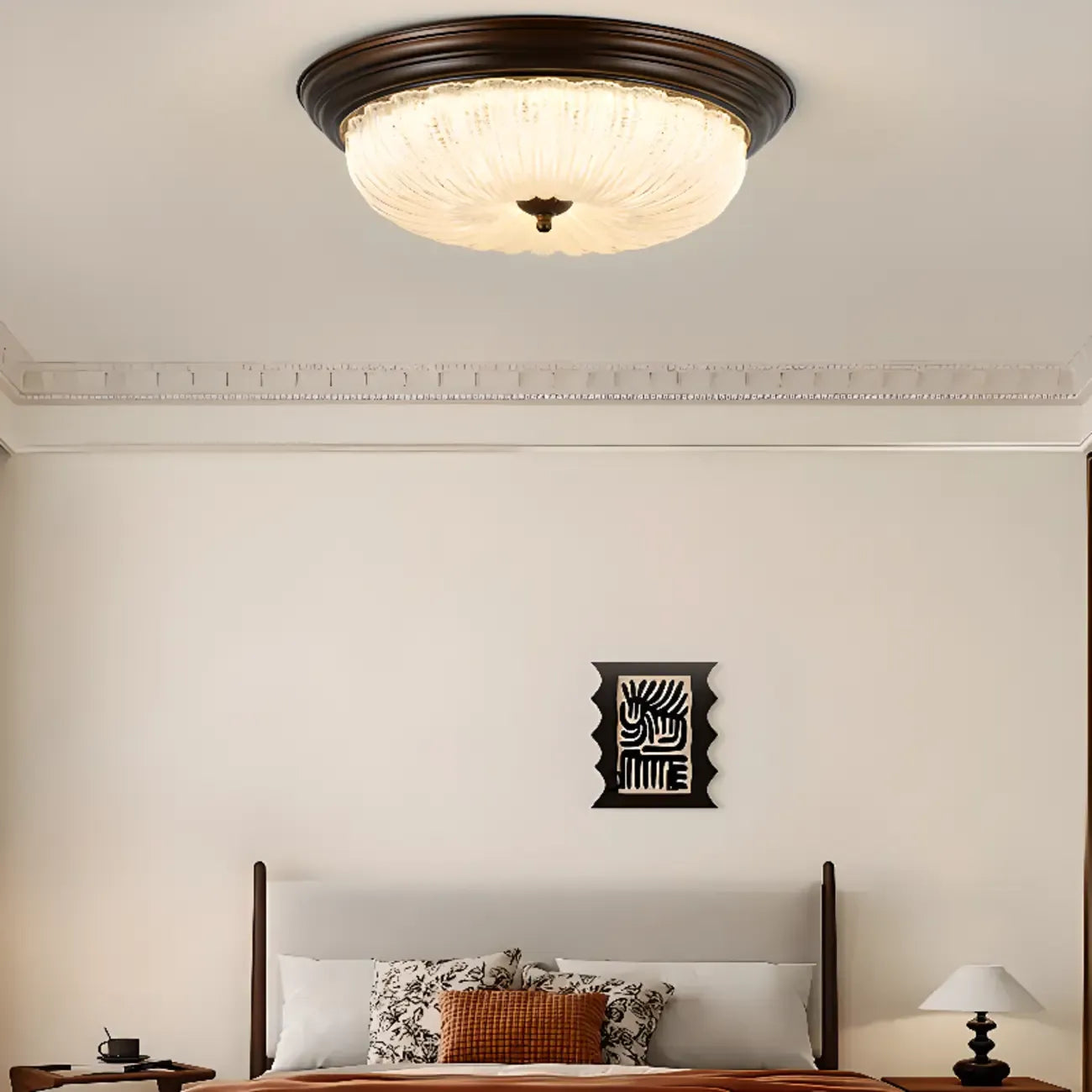 Dimmable Barn LED Flush Ceiling Light for Bedroom Use