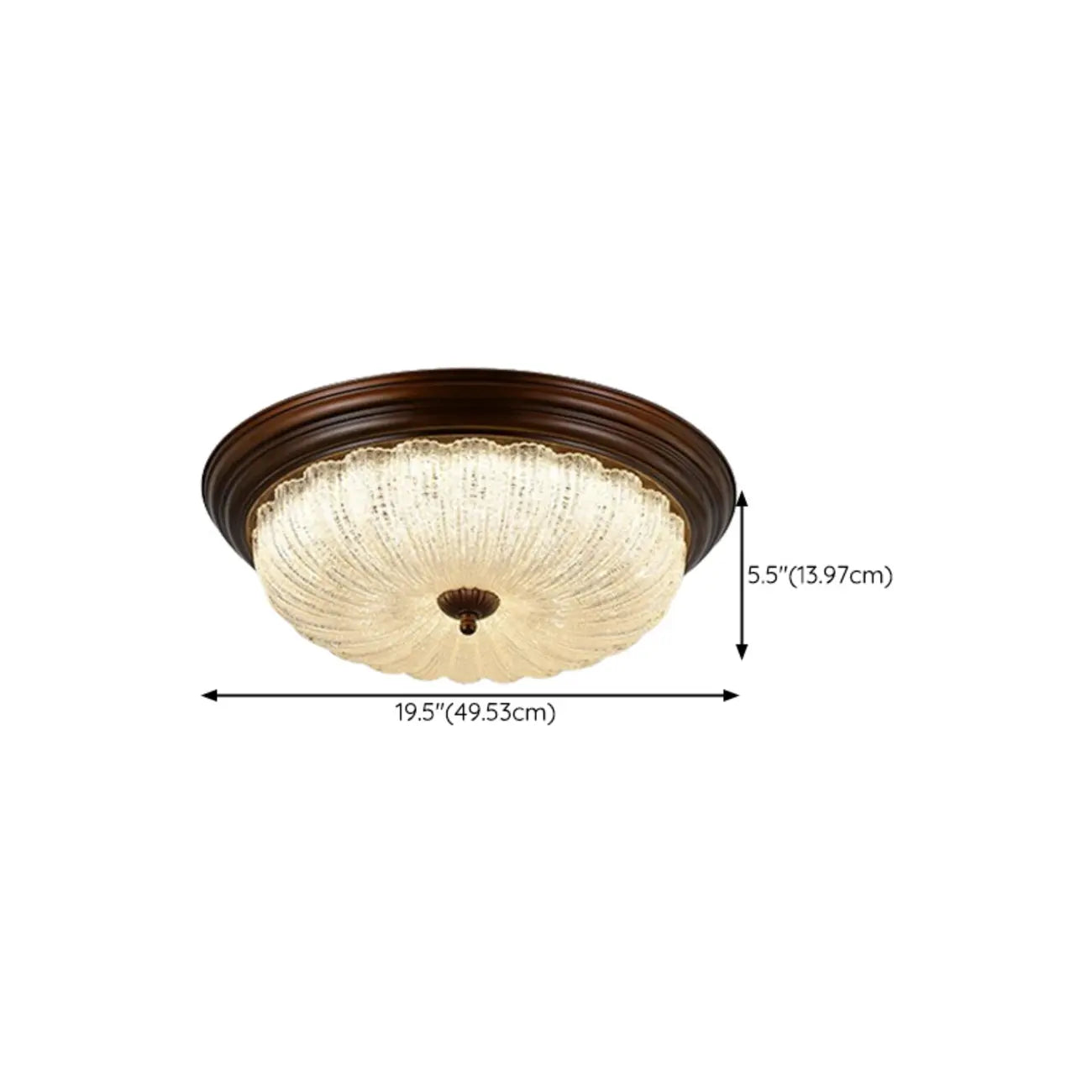 Dimmable Barn LED Flush Ceiling Light for Bedroom Use