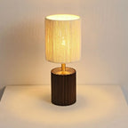 Modern Paper Geometric Shade Table Lamp for Bedroom