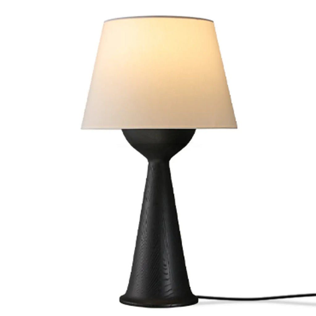 Natural Wooden White Table Lamp for Living Room