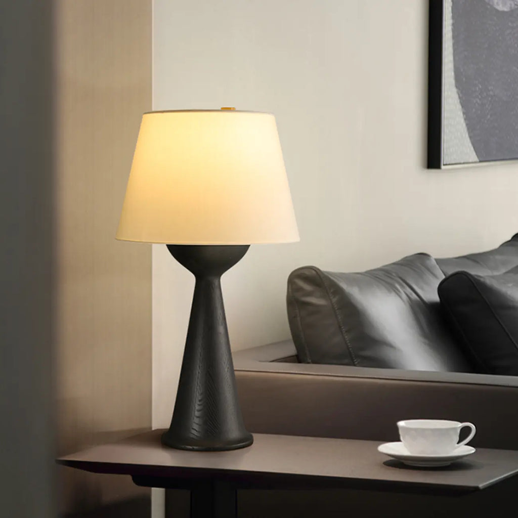 Natural Wooden White Table Lamp for Living Room
