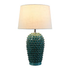 Green Ceramic Modern Table Lamp Plug-In for Living Room