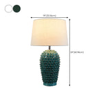 Green Ceramic Modern Table Lamp Plug-In for Living Room