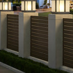 Outdoor Black LED Pillar Table Lamp for Decor with Warm Light