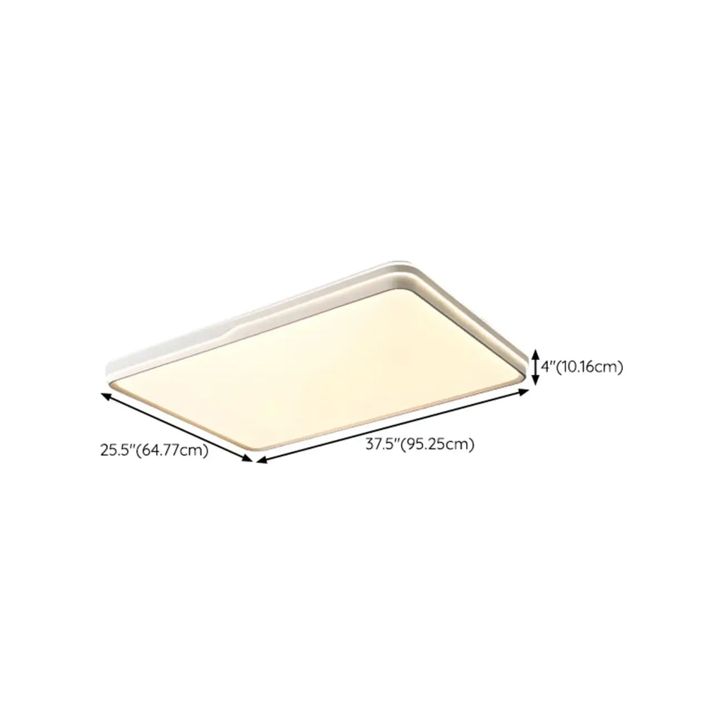 Dimmable LED Flush Ceiling Light for Living Room With Shade