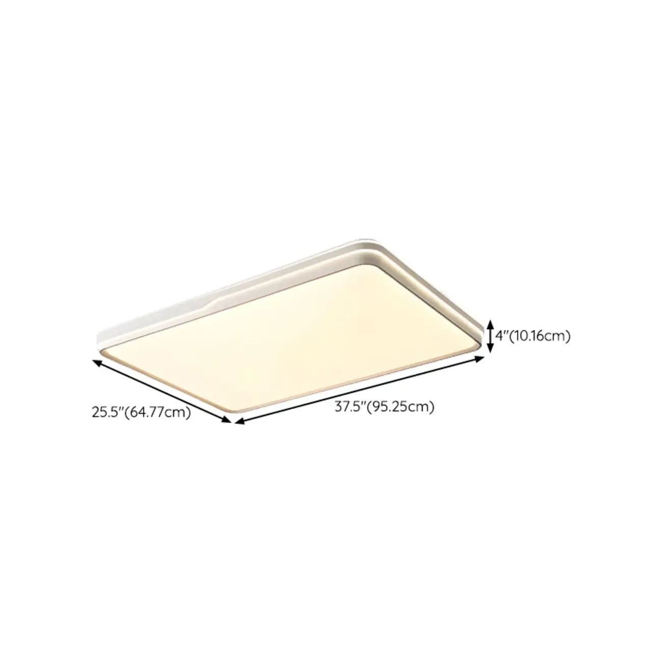 Dimmable LED Flush Ceiling Light for Living Room With Shade