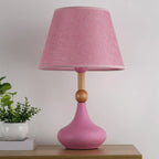 Modern Grey Geometric Table Lamp for Living Room