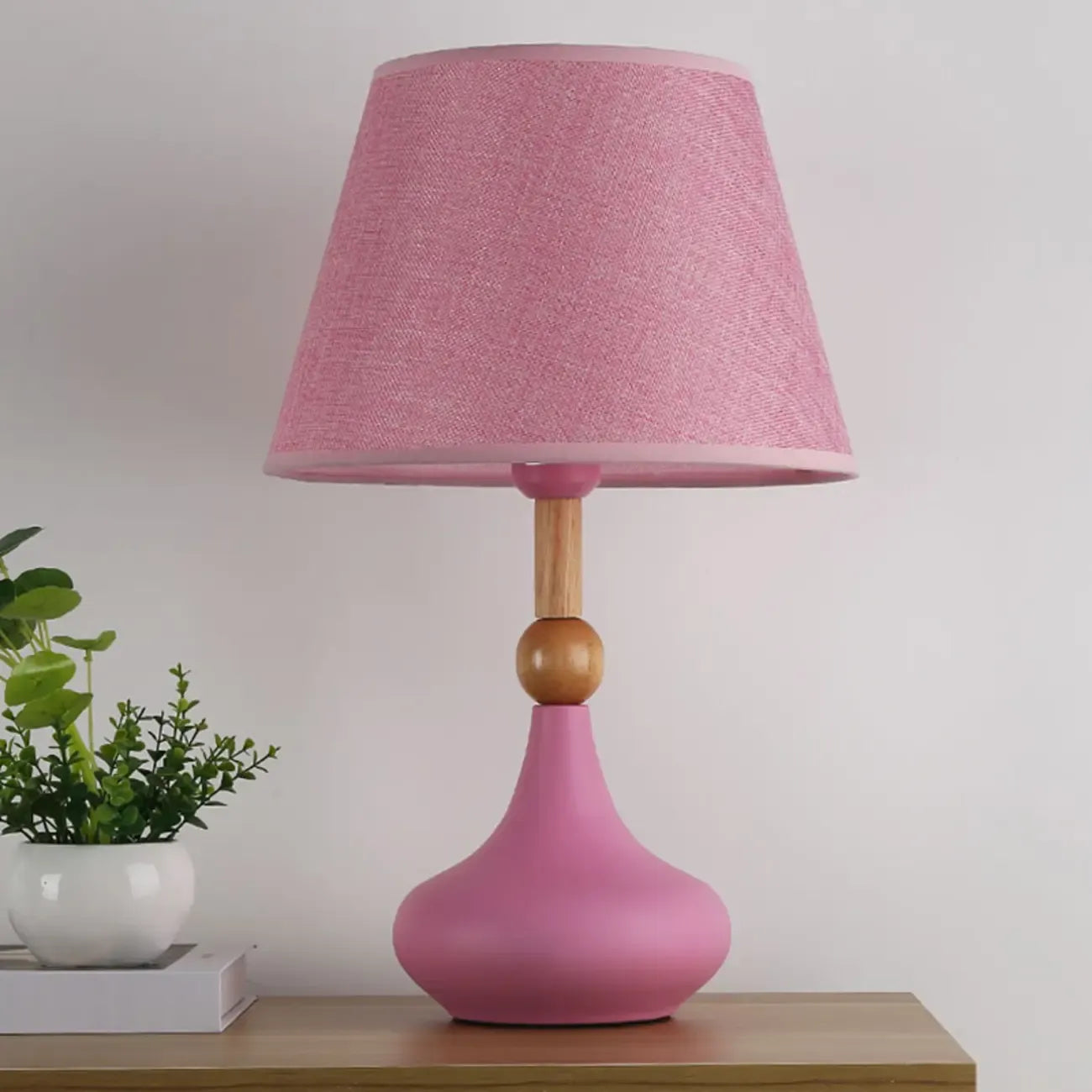 Modern Grey Geometric Table Lamp for Living Room