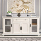 Contemporary Wooden Sideboard with 3 Drawers in White