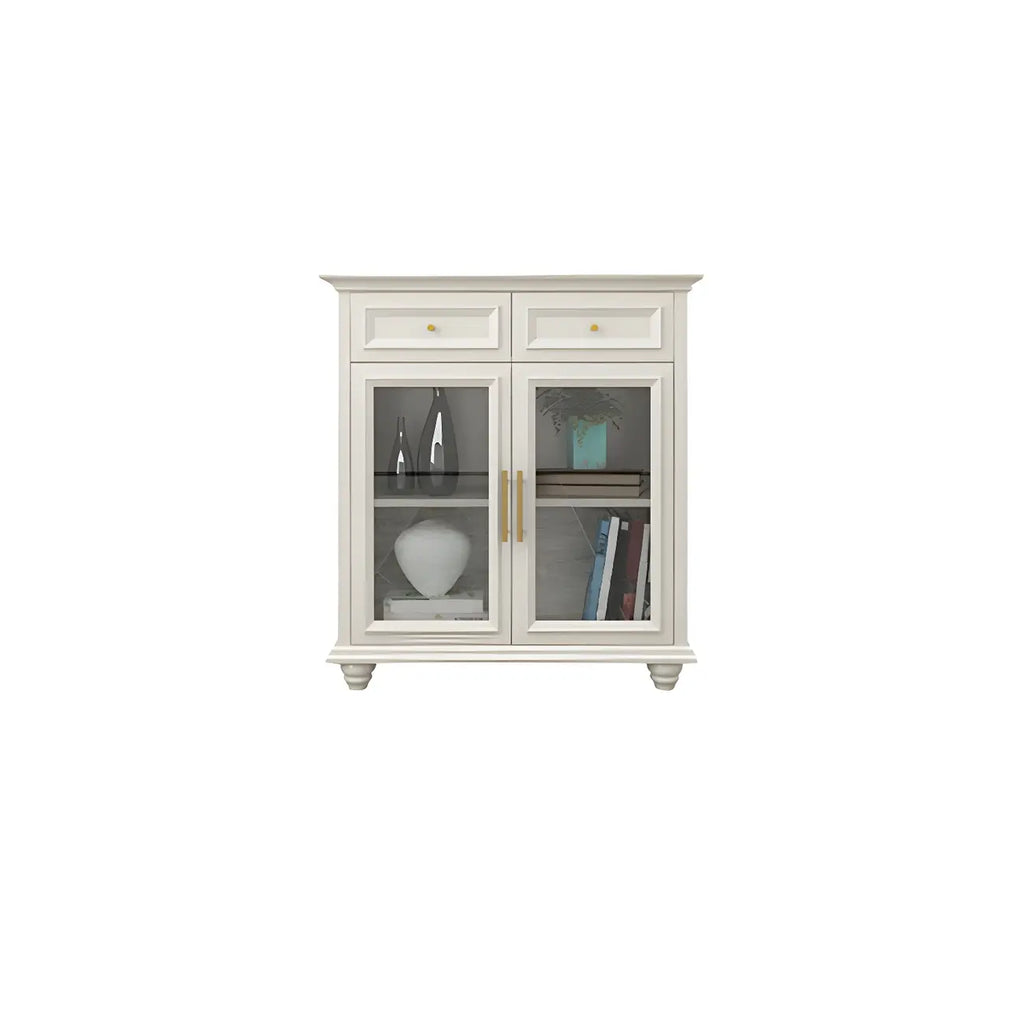 Contemporary Wooden Sideboard with 3 Drawers in White