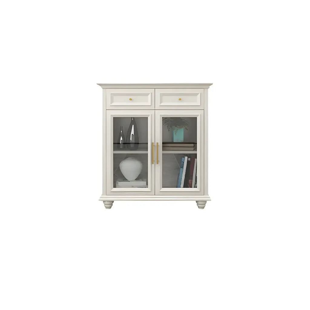 Contemporary Wooden Sideboard with 3 Drawers in White