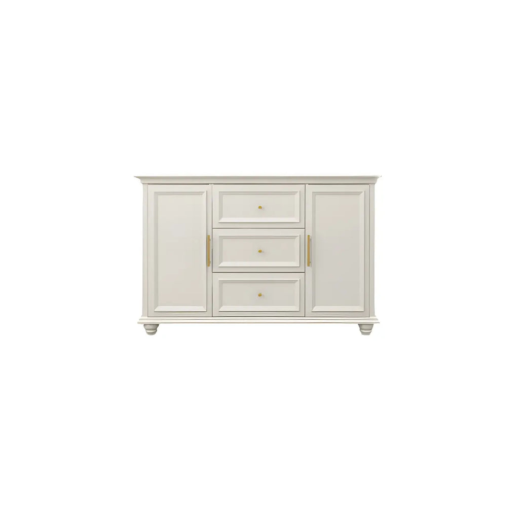 Contemporary Wooden Sideboard with 3 Drawers in White