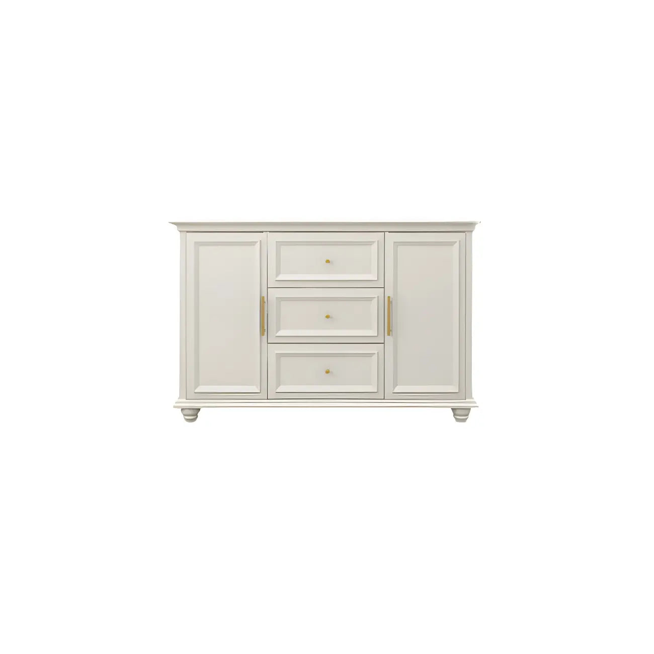 Contemporary Wooden Sideboard with 3 Drawers in White