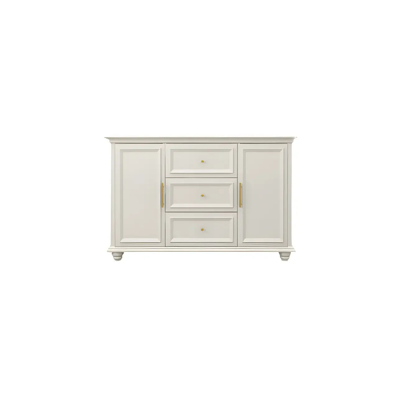 Contemporary Wooden Sideboard with 3 Drawers in White