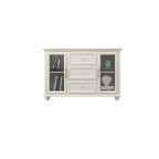 Contemporary Wooden Sideboard with 3 Drawers in White