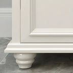 Contemporary Wooden Sideboard with 3 Drawers in White