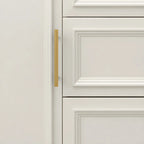Contemporary Wooden Sideboard with 3 Drawers in White