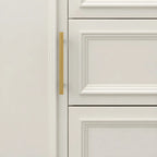 Contemporary Wooden Sideboard with 3 Drawers in White