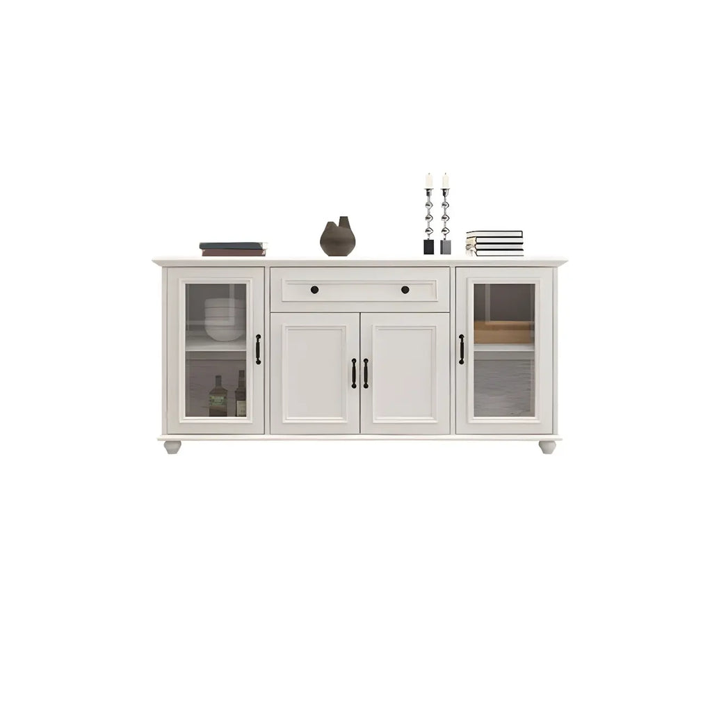 Contemporary Wooden Sideboard with 3 Drawers in White