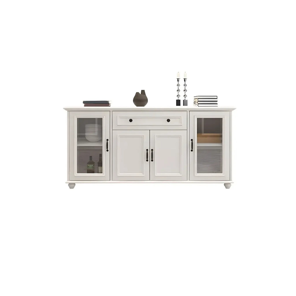Contemporary Wooden Sideboard with 3 Drawers in White