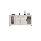 Contemporary Wooden Sideboard with 3 Drawers in White