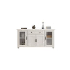 Contemporary Wooden Sideboard with 3 Drawers in White