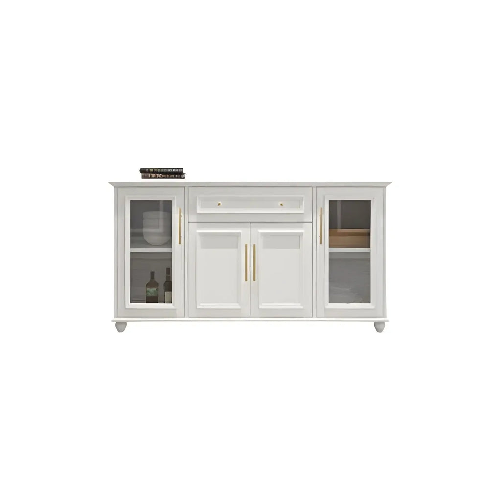 Contemporary Wooden Sideboard with 3 Drawers in White