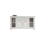 Contemporary Wooden Sideboard with 3 Drawers in White