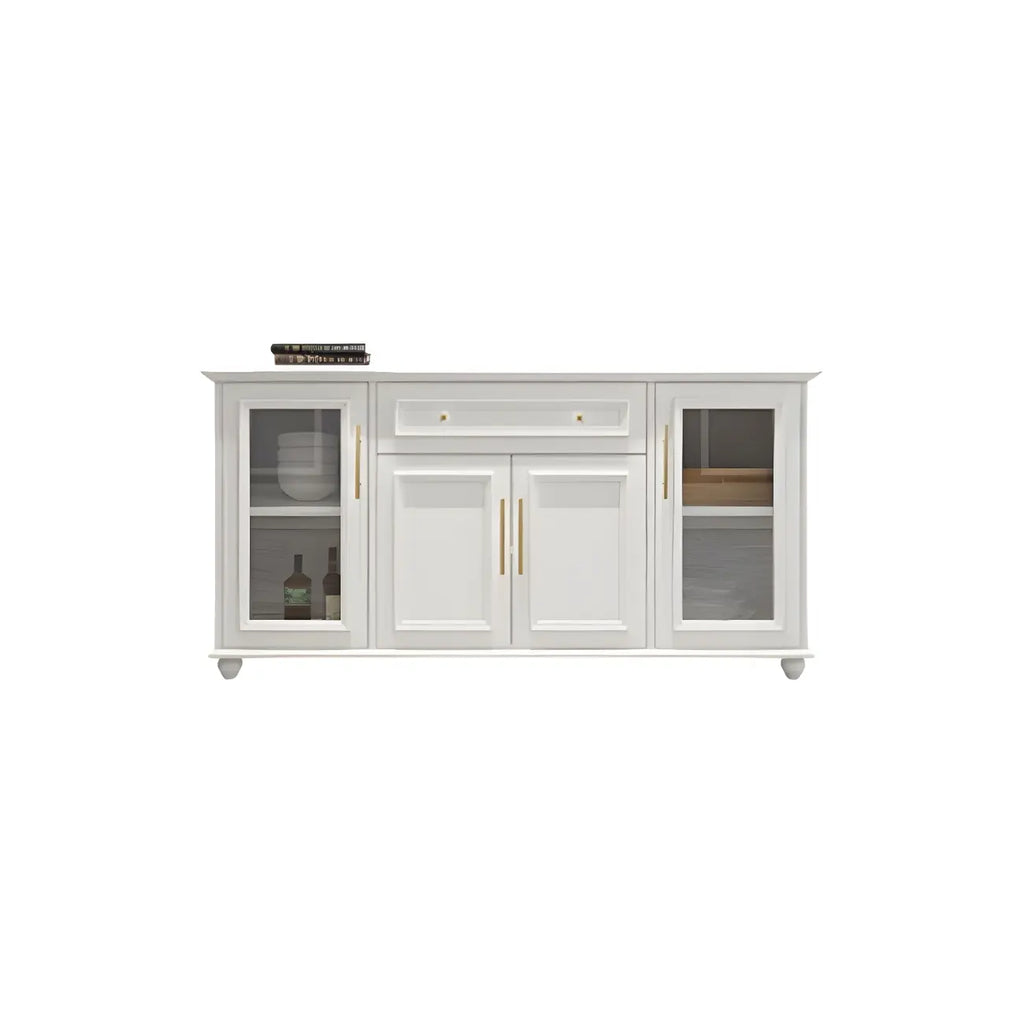 Contemporary Wooden Sideboard with 3 Drawers in White