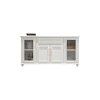 Contemporary Wooden Sideboard with 3 Drawers in White