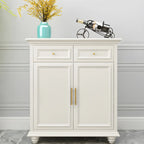 Contemporary Wooden Sideboard with 3 Drawers in White
